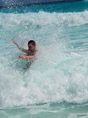 Cancun sea waves
