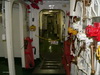 USS Midway repülőgép hordozó anyahajó folyosó