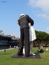 USS Midway kiss statue homecoming memorial